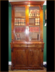Mahogany bookcase