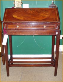 18th Century mahogany travelling desk